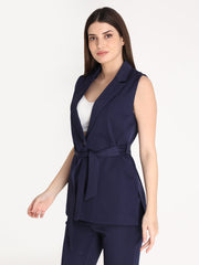 Women Solid Single-Breasted Blazer