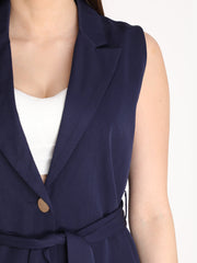 Women Solid Single-Breasted Blazer