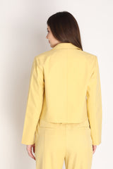 Women Solid Single-Breasted Blazer