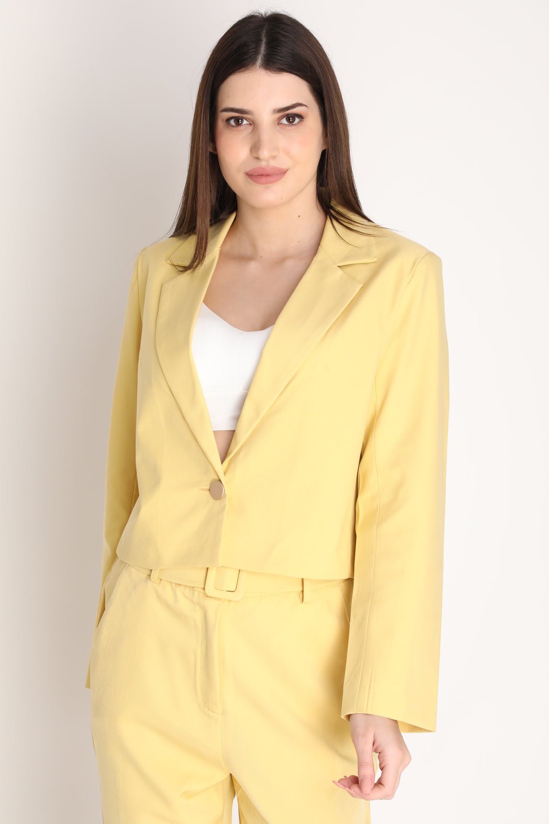 Women Solid Single-Breasted Blazer