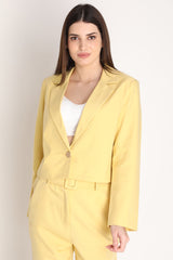 Women Solid Single-Breasted Blazer