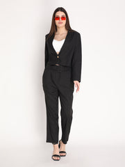 Women Solid Single-Breasted Blazer