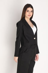 Women Solid Single-Breasted Blazer