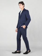 Men's Regular Fit 2-Piece Suit Two Button Blazer with Pants Set