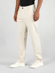 Men Slim Fit Solid Regular Trouser