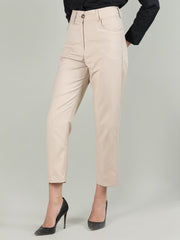 Women Solid Office Wear Formal Trouser