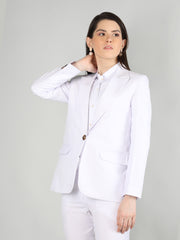 Women Solid Single-Breasted Blazer