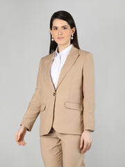 Women Solid Single-Breasted Blazer