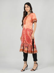 Women Printed Embroidered Kurti