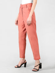 Women Solid Office Wear Formal Trouser