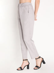 Women Solid Office Wear Formal Trouser