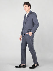 Men's Regular Fit 2-Piece Suit Two Button Blazer with Pants Set