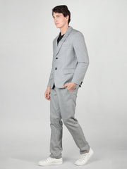 Men's Regular Fit 2-Piece Suit Two Button Blazer with Pants Set