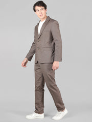 Men's Regular Fit 2-Piece Suit Two Button Blazer with Pants Set