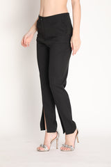 Women Solid Office Wear Formal Trouser