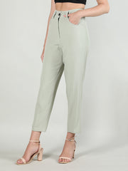 Women Solid Office Wear Formal Trouser