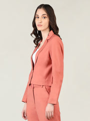 Women Solid Single-Breasted Blazer