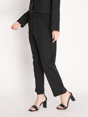 Women Solid Office Wear Formal Trouser