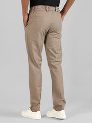 Men Slim Fit Solid Regular Trouser