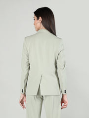 Women Solid Single-Breasted Blazer