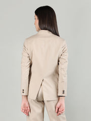 Women Solid Single-Breasted Blazer