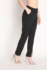 Women Solid Office Wear Formal Trouser