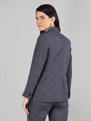 Women Solid Single-Breasted Blazer