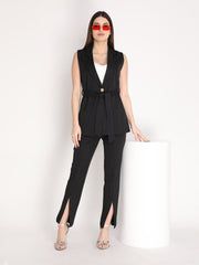 Women Solid Office Wear Formal Trouser