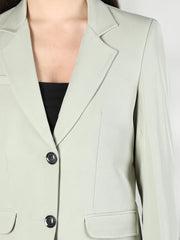 Women Solid Single-Breasted Blazer