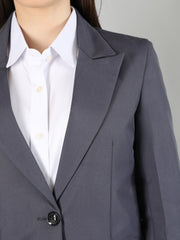 Women Solid Single-Breasted Blazer