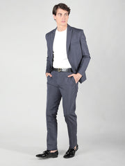 Men's Regular Fit 2-Piece Suit Two Button Blazer with Pants Set