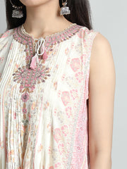 Women Printed Embroidered Dress