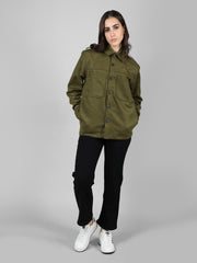 Women Causal Shacket For Winter