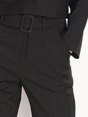 Women Solid Office Wear Formal Trouser