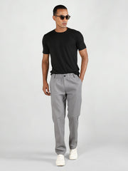 Men Slim Fit Solid Regular Trouser