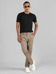 Men Slim Fit Solid Regular Trouser