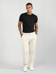 Men Slim Fit Solid Regular Trouser