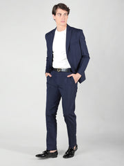 Men's Regular Fit 2-Piece Suit Two Button Blazer with Pants Set