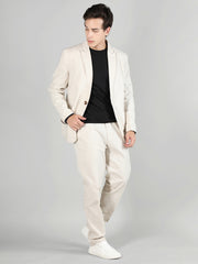 Men Slim Fit Solid Regular Trouser