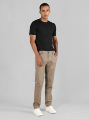 Men Slim Fit Solid Regular Trouser