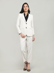 Women Solid Single-Breasted Blazer